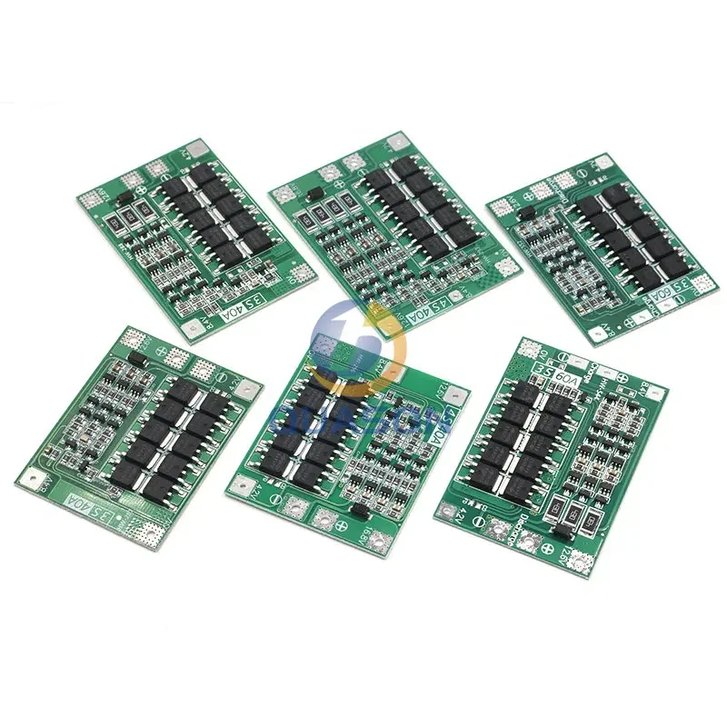 3S 4S 40A 60A Li-ion Lithium Battery Charger Protection Board 18650 BMS For Drill Motor 11.1V 12.6V/14.8V 16.8V Enhance Balance