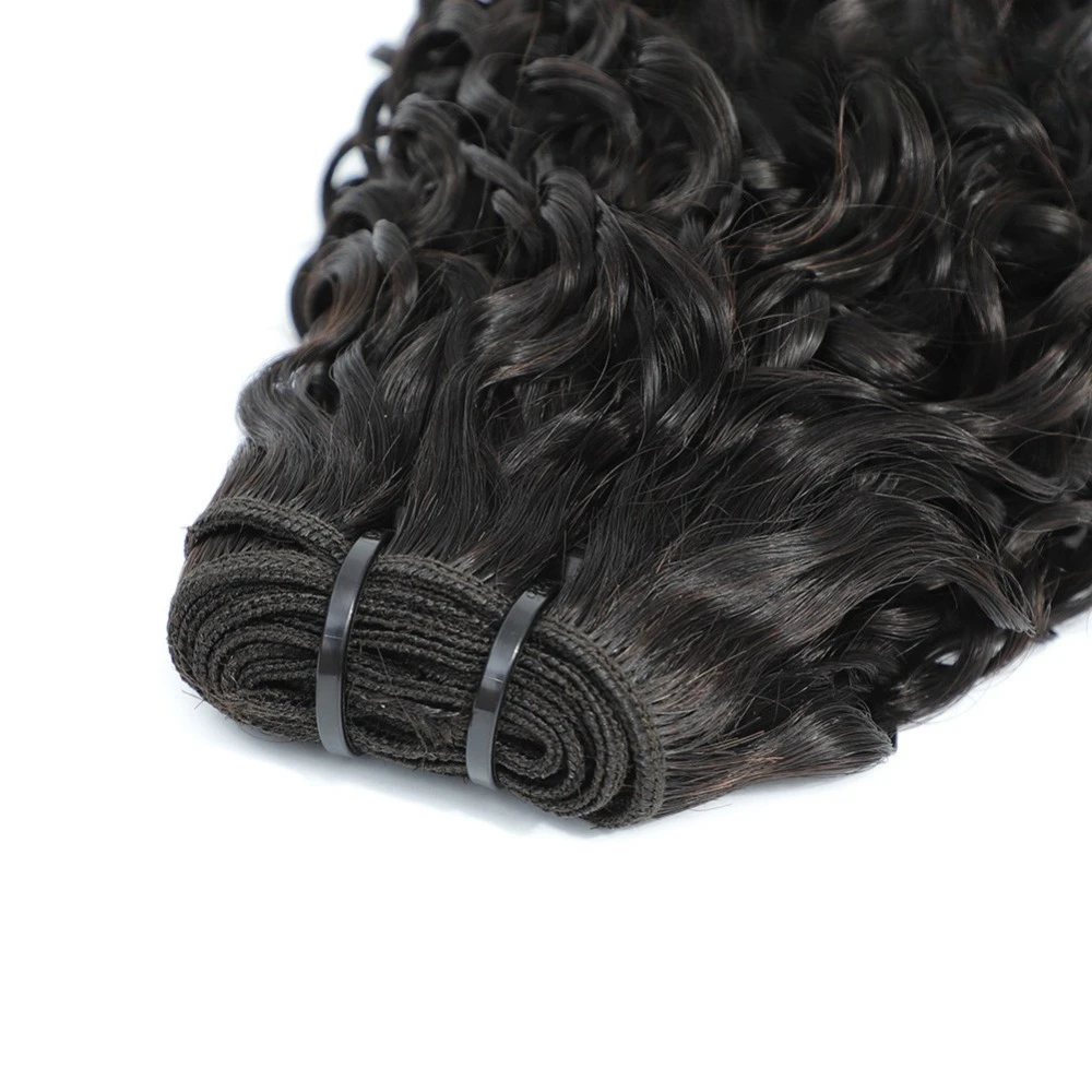 Super Double Drawn Pixie Curly Echthaar-Weft-Bündel 1 Stück, natürliche Farbe für Frauen, Alltag, Hochzeit, Party, Festival, natürlicher Look – Detail 6