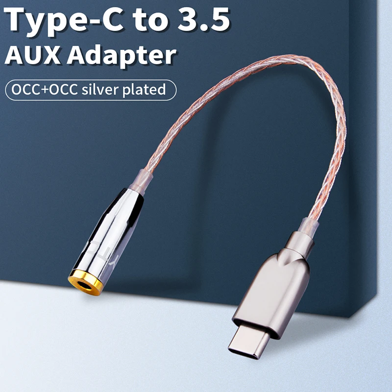 

USB Type C to 3.5mm Earphone Jack Digital Audio Adapter Converter for Sumsang Xiaomi Redmi 3 5 mm Audio Aux cable Headphone