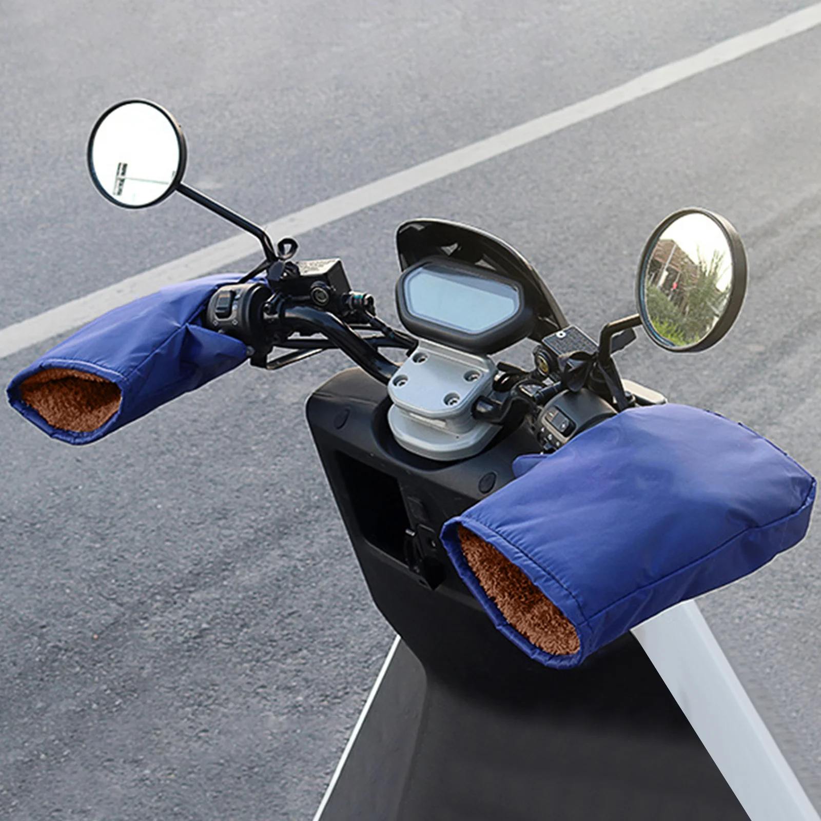 

1Pair Winter Protection Gloves Thickened Material Waterproof for Motorcycle Bike Outdoor Use Comfortable Warm Gloves