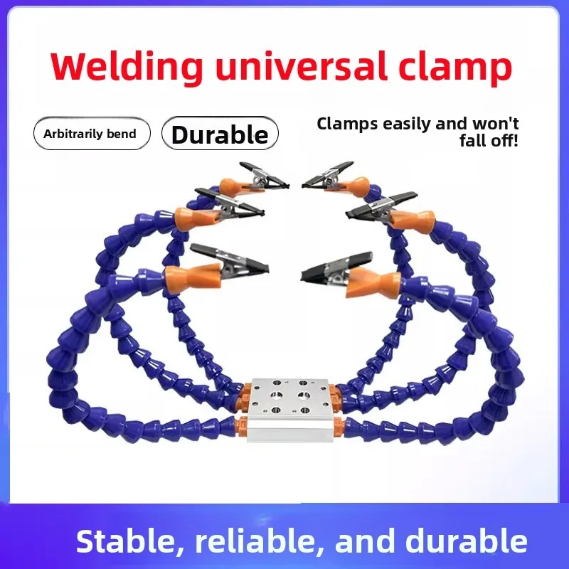 The Third Hand Tool, Welding Auxiliary Tool,Multi-Arm Universal PCB Welding Table Fixture Maintenance Tool, Fixture