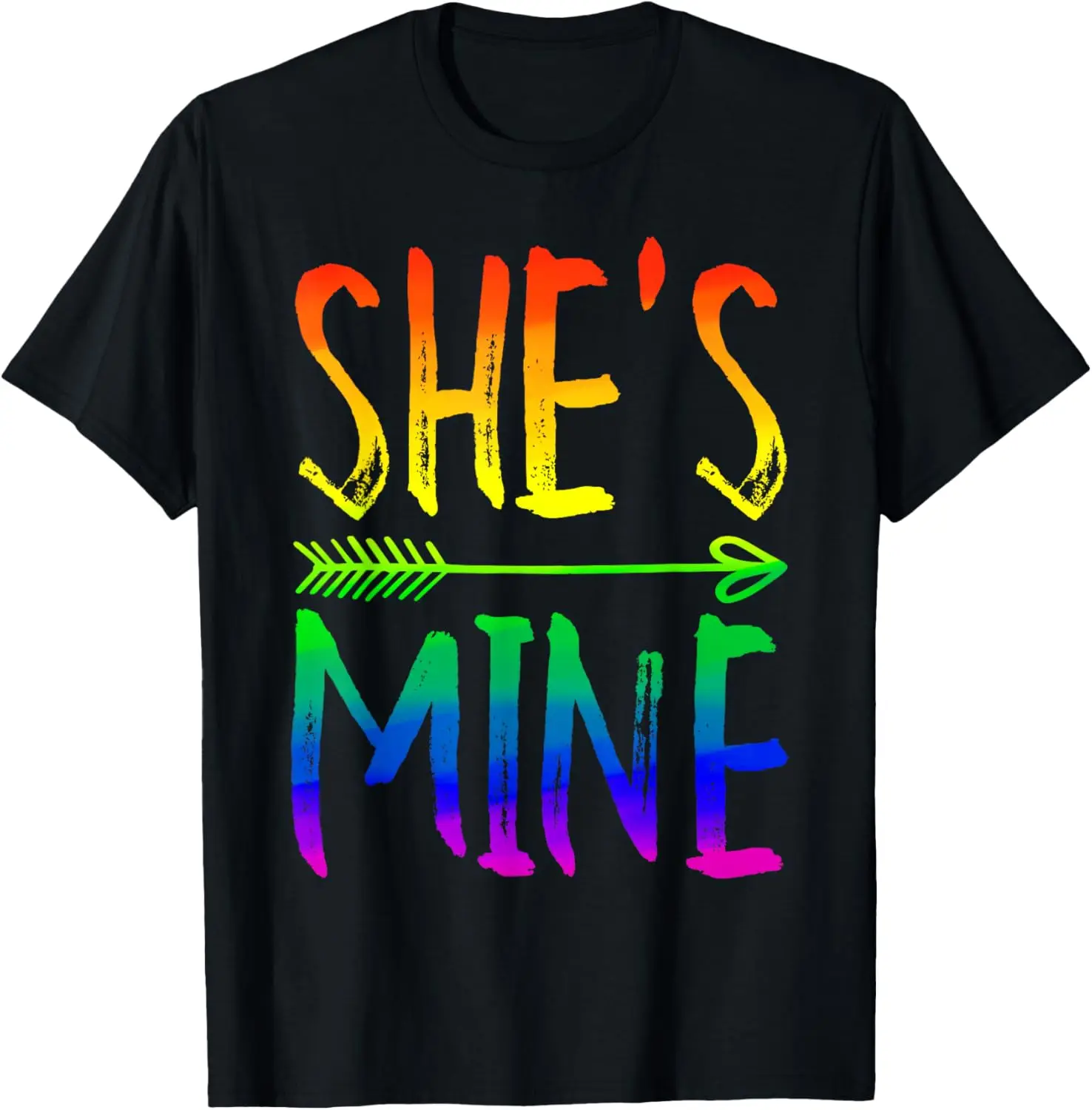 I'm Hers She's Mine Matching LGBT Pride Lesben-Paar-T-Shirt