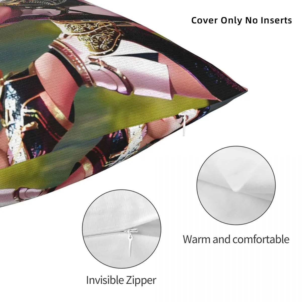 Kpop شيطان الصيادين هنتركس ساجا بنين وسادة غطاء البوليستر كيس وسادة غطاء الوسادة موضة الجرافيك سادات ل كرسي أريكة #5