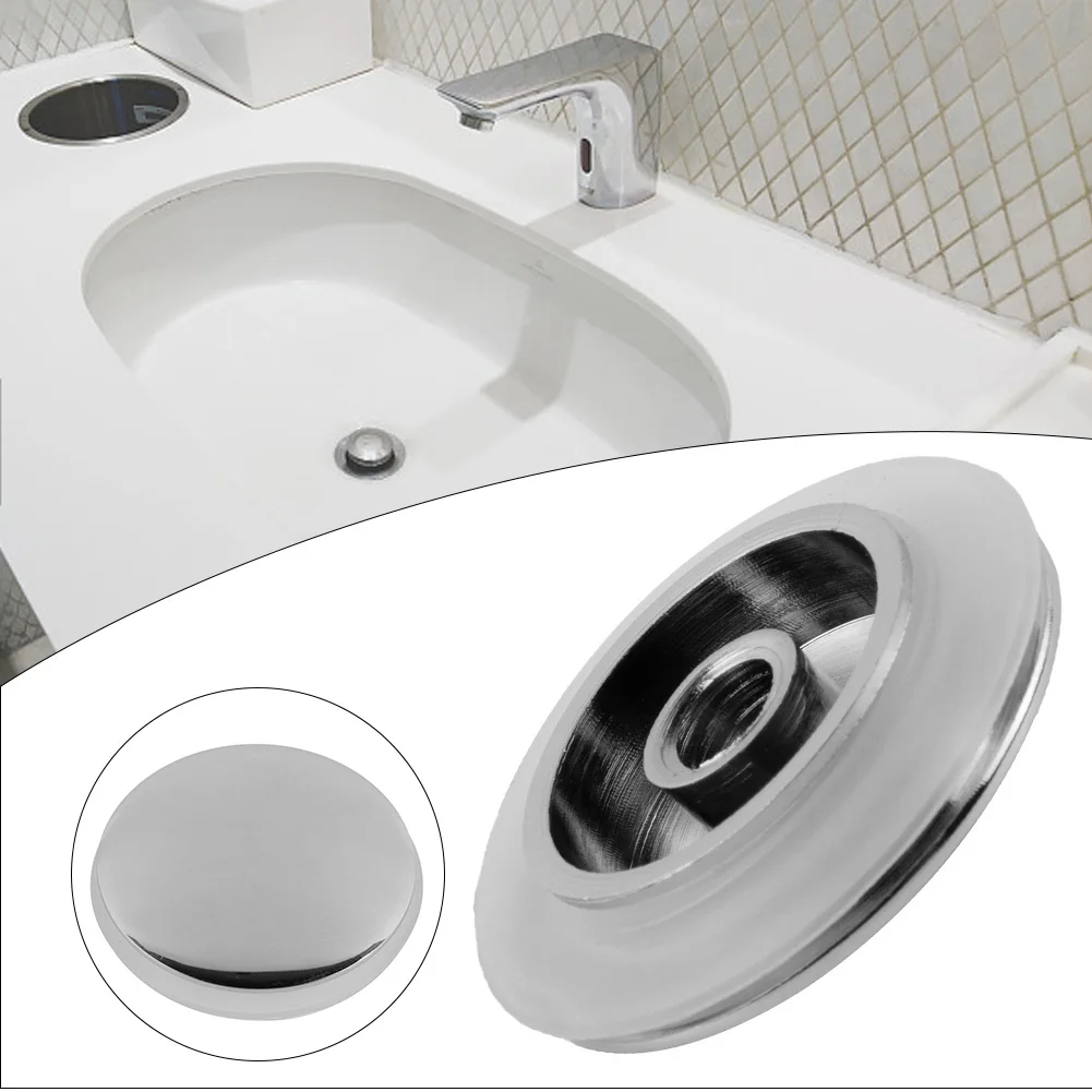 Upward Click Clack Drain for 36mm Aperture Sinks Made of Brass with Shiny Chrome Finish and Built in Seal Technology
