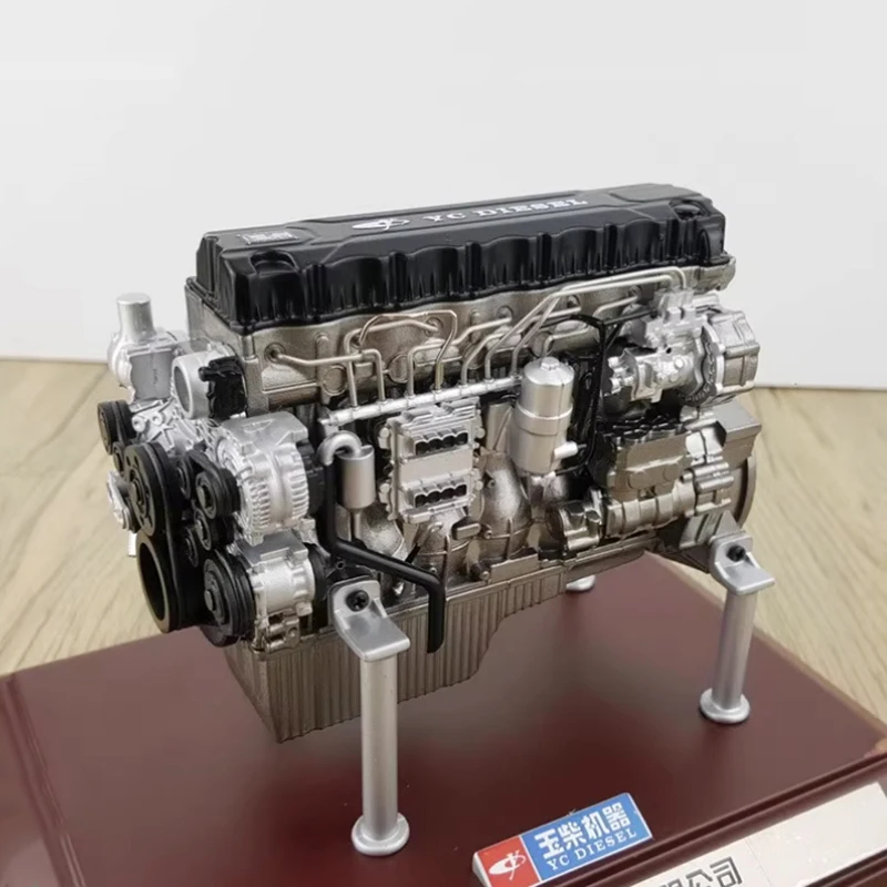 Motor de potencia Yuchai fundido a presión, escala 1:12, modelo de simulación de aleación, colección de decoración, regalo, exhibición estática