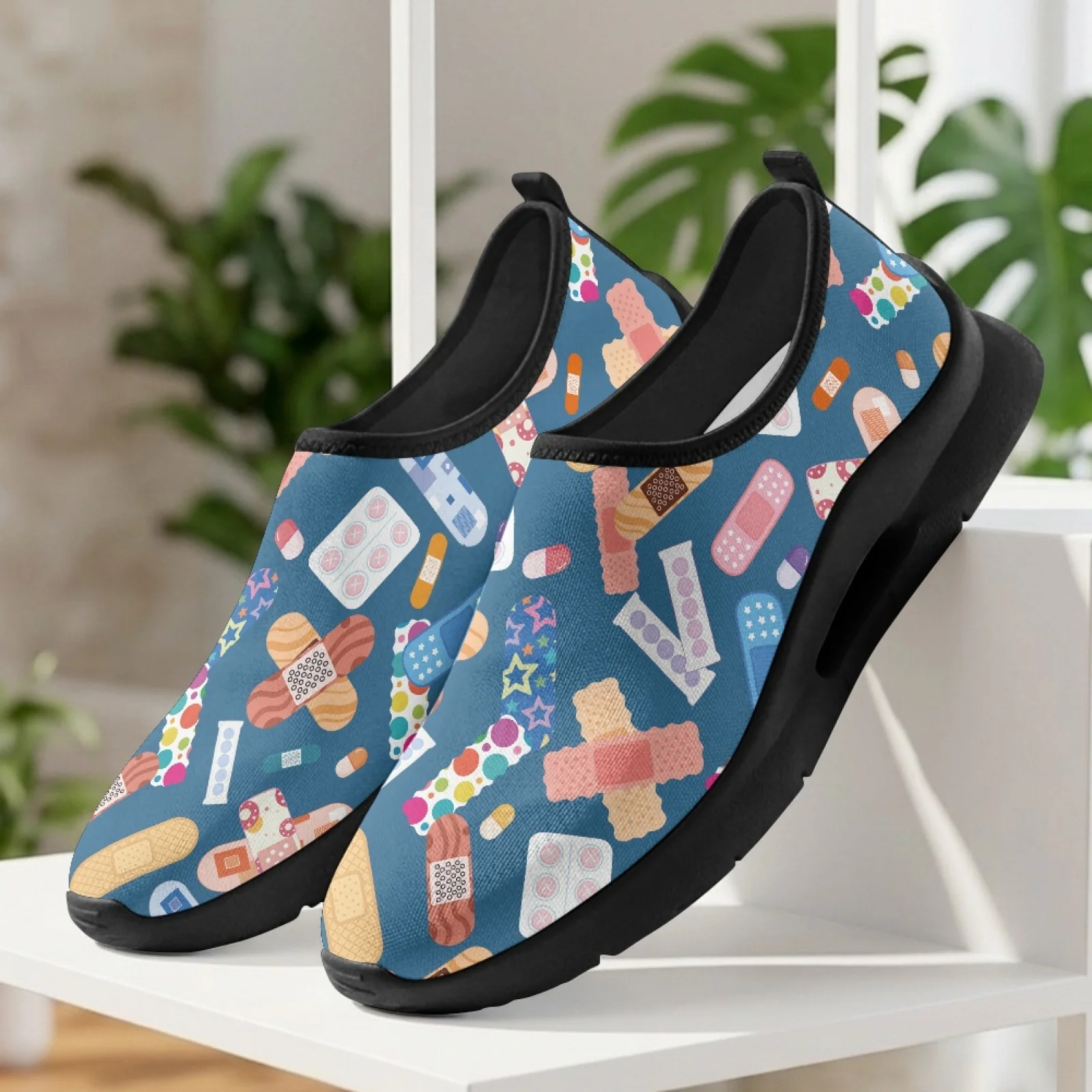 XIXIRIMIDO Women's Slip-on Wide-toed Shoe Nurse Shoes Men's Sneakers and Casual Shoes Zapatillas de Mujer Soft Sport Healthcare