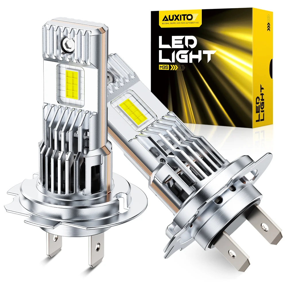 

2 шт. AUXITO 70W 30000LM H7 LED вентилируемые фары, белые, ультрамощные, с чипами CSP, автомобильные лампы, Plug and Play, на 100% ярче, 12В
