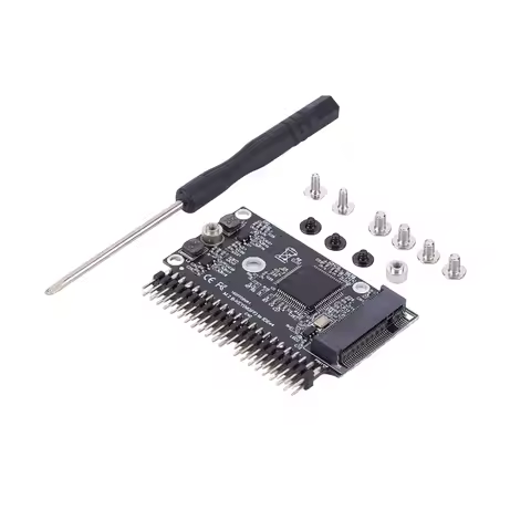 M.2 NGFF SATA SSD To 2.5inch IDE 44pin Adapter M.2 IDE Adapter SATA Adapter Card for Notebook Laptop Desktop Computer and More