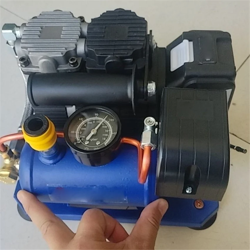 Brushless Oil-Free Mini Air Compressor Lithium Battery Portable Air Pump For Woodworking Nail Gun Car Tire Inflation