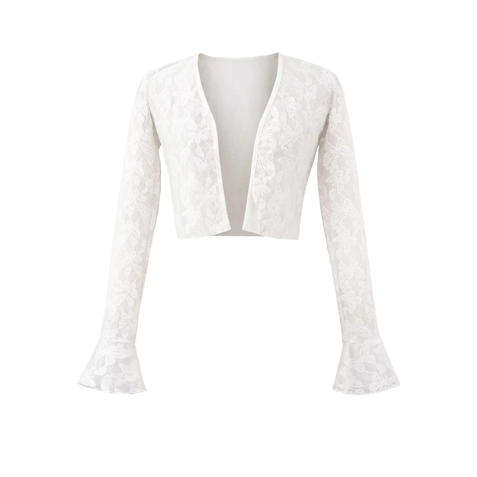 Ele Pure Desire Sexy Me Protection solaire haut femmes été coupe ajustée longue Sve ouvert Cardigan ort vêtements d'extérieur