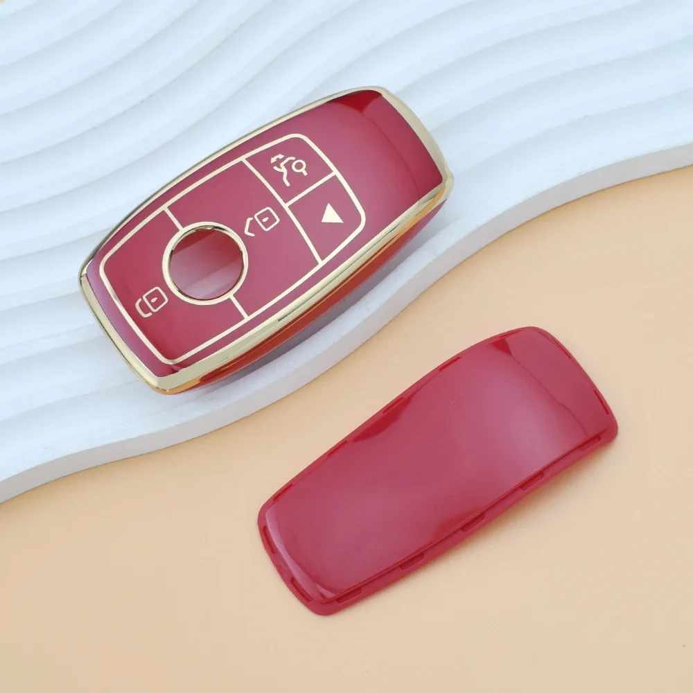 For Mercedes Benz A C E S G Class GLC CLE CLA W177 W205 W213 W222 X167 AMG TPU Car Remote Key Case Cover Shell Accessories
