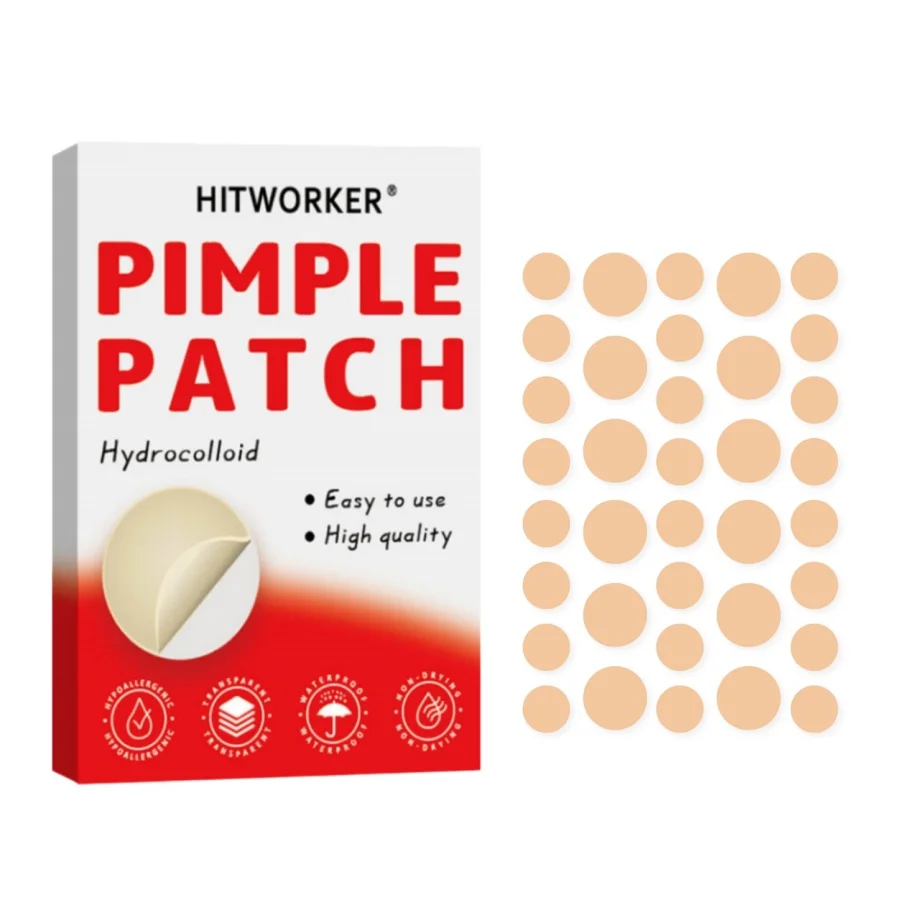 36 round acne patches with skin tone, water-based gel acne patches, ultra-thin and easy to tear