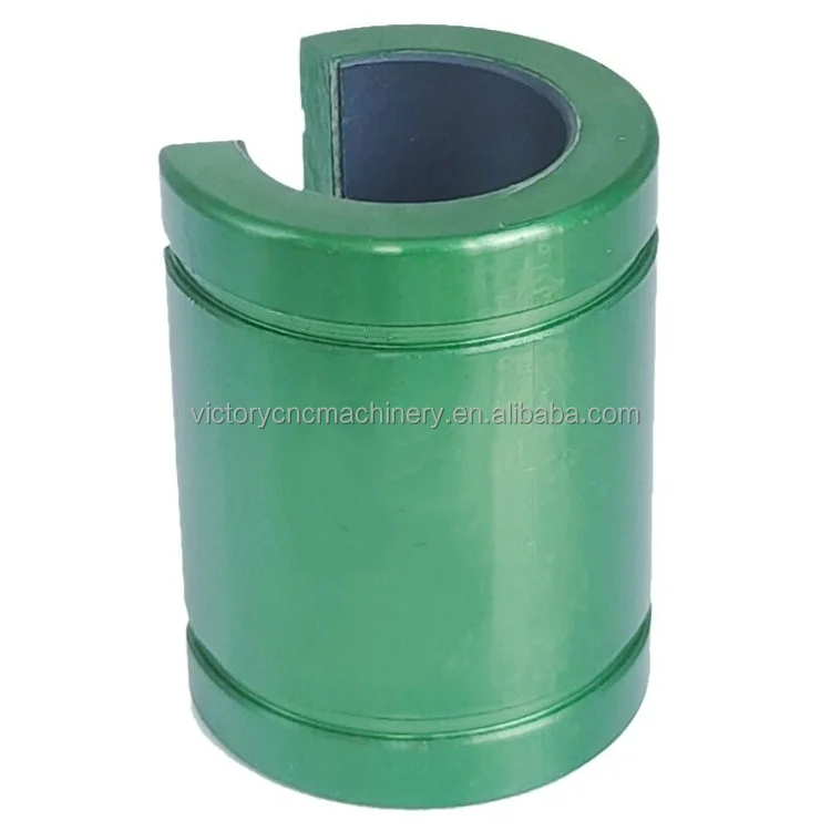 OB-30-OP Aluminum Linear Shaft Rail Sliding Bearing Bushing Open Compensated Linear Plain Bearing Linear Sliding Bearing for CNC