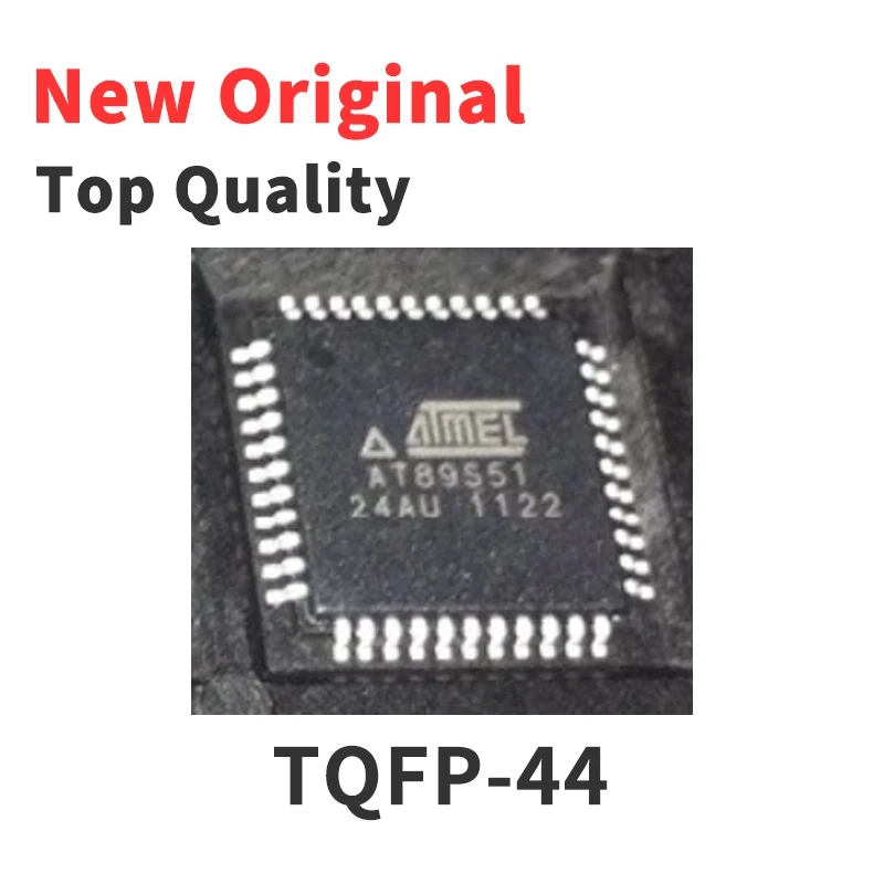 AT89S51-24AU AT89S52-24AU AT89S52-24AUR AT89S8253-24AU QFP-44, 정품 칩 IC, 1 개