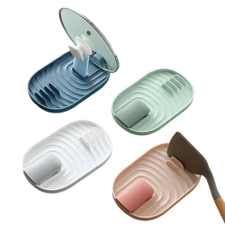 Multifunction Ladle Spoon Rest Holder Utensil Organizer Spatula Holder Racks Pot Lid Storage Pad Kitchen Storage Shelf Plastic
