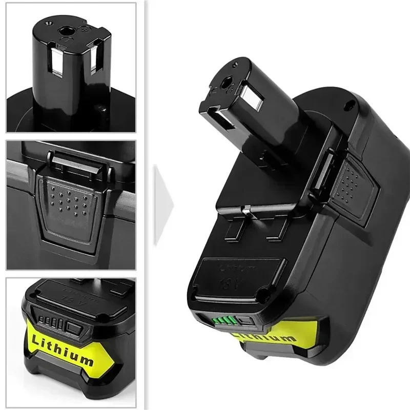 New RYOBI 18V Wireless Power Tool BPL1820 P108 P109 P106 RB18L50 RB18L40 Lithium Ion Battery 3.0Ah/4.0Ah/5.0Ah/6.0Ah