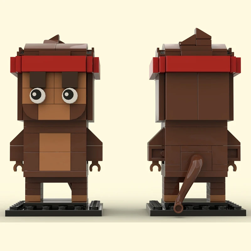 

118 шт. MOC BTD 6 дротик обезьяна Brickheadz строительные блоки Рождественский подарок расширенный DIY креатив для энтузиастических строителей