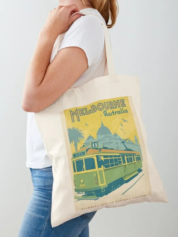 Vintage Melbourne Australia Tote Bag Canvas bag tote bag canvas