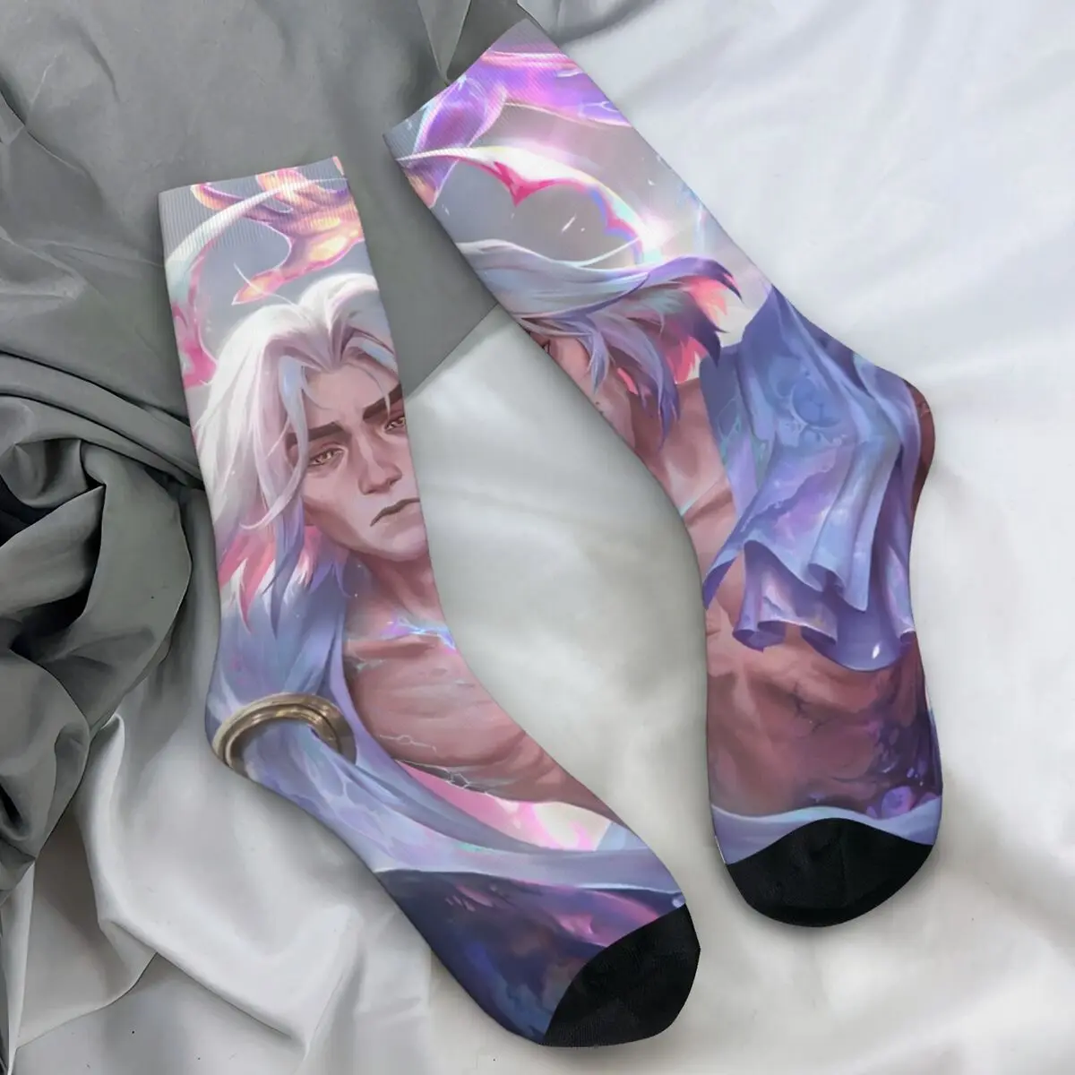 Arcane Viktor Game Socks Modern Stockings Autumn Non Slip Adults Men Socks Quality Pattern Running Socks