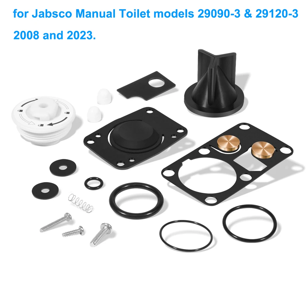 

Replacement for Jabsco 29045-3000 or 29045-2000 Marine Manual Toilet Service Kit for 29090-3 & 29120-3 Series Toilet (2008-2023)