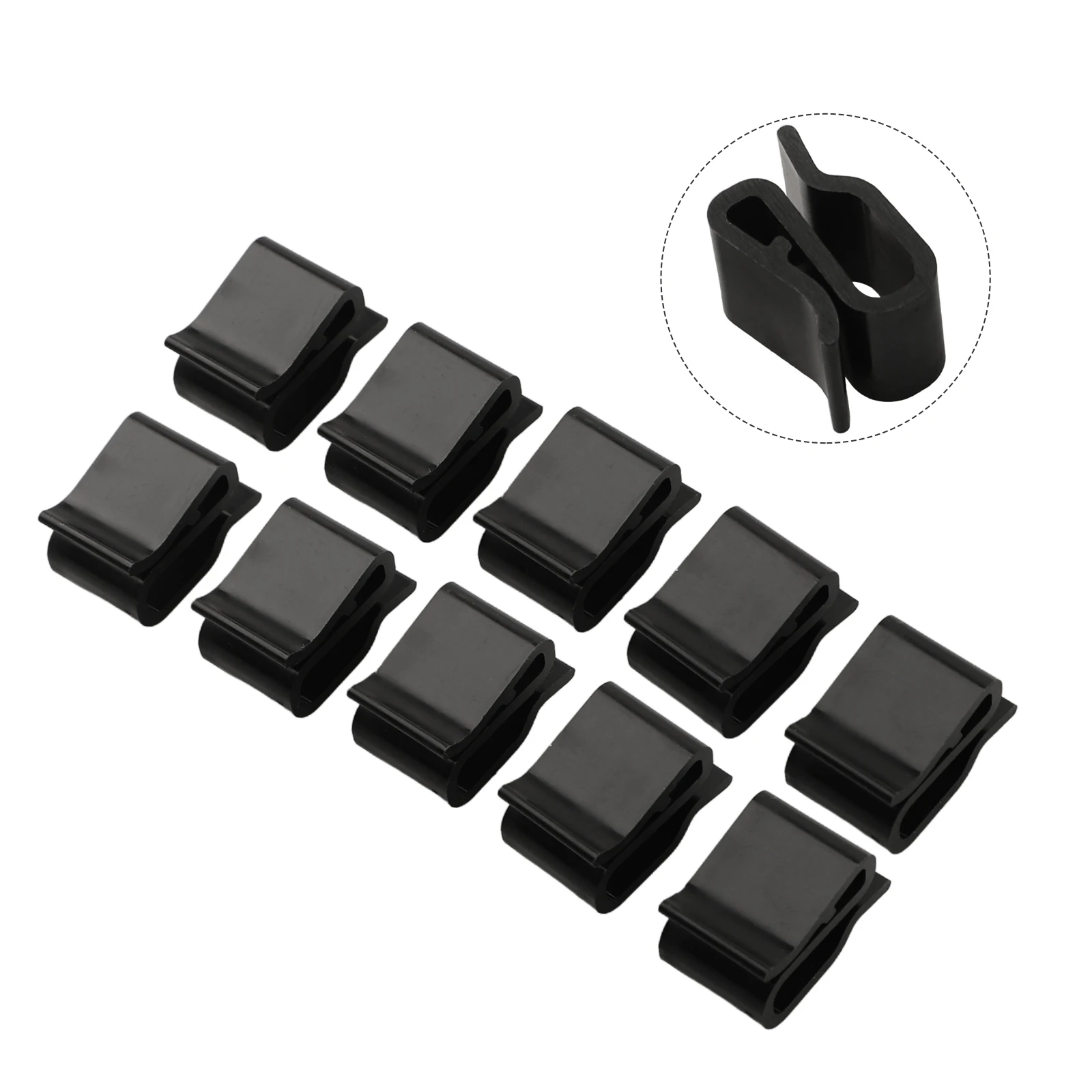 100pcs Photovoltaic Cable Clamp Solar Panel Plastic Wire Clip Fastener Cable Clips For Panel Fixing Clip Solar Panel Parts