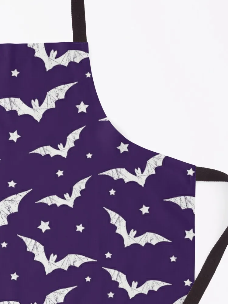 Distressed Bats Pattern - Creepy Halloween Gift Apron things of kitchen for home hospitality aprons