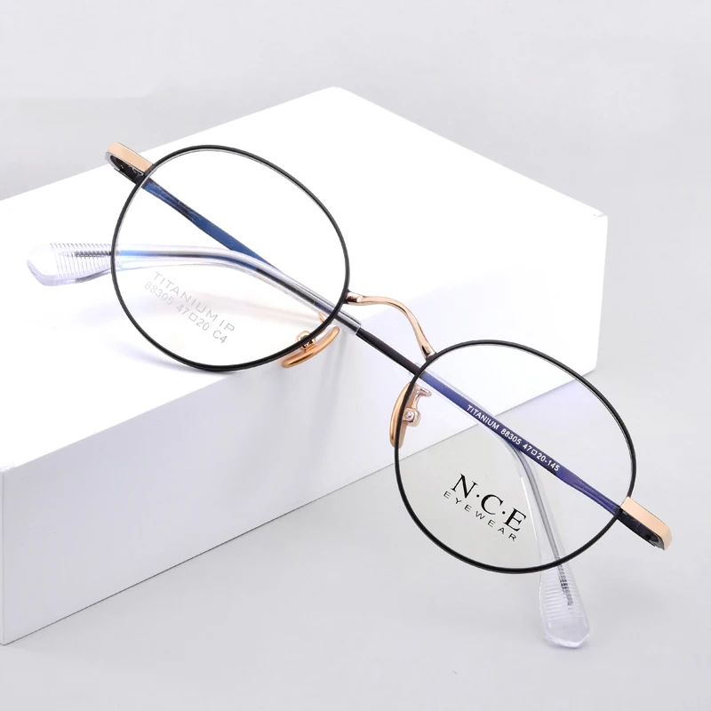 

ZIROSAT 88305 Optical Glasses Pure Titanium Full-rim Frame Prescription Eyeglasses Rx Women Glasses for Female Eyewear