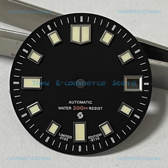 

6105 dial for NH35A movement diving watch modified C3 luminous trend
