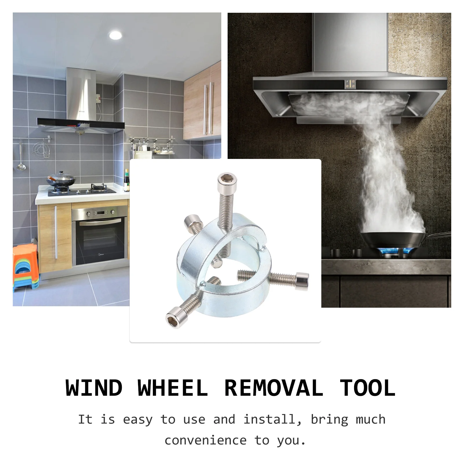 1 Pc Range Hood Wind Wheel Puller Fan Impeller Puller Removal Tool Hand Tool Wind Wheel Remover Wind Wheel Removal Tool