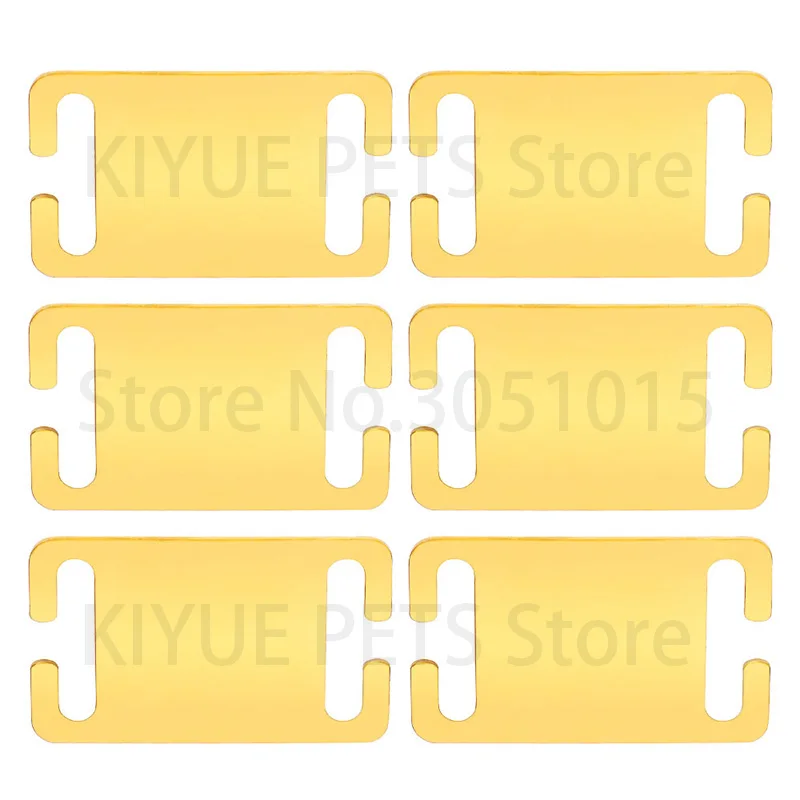 20Pcs Personalisierte Haustier Hund ID Tag Quadratische Platte Spiegel Edelstahl Ornament Angepasst Gravur Metall Anti-verloren Typenschild co – Detail 18