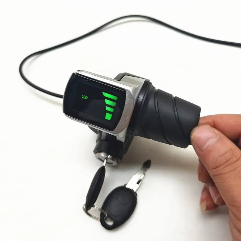 Turn handle 48V power meter with lock throttle handle key switch