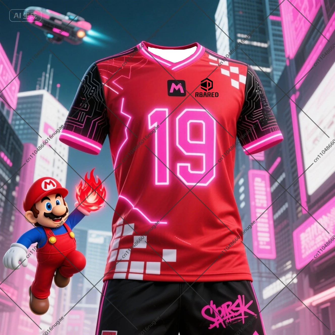 202526 AI 3d أزياء ماريو التعاون يامال تي شيرت لطيف وأنيق مريح الصيف جيرسي للأطفال والكبار والفتيان والفتيات #3