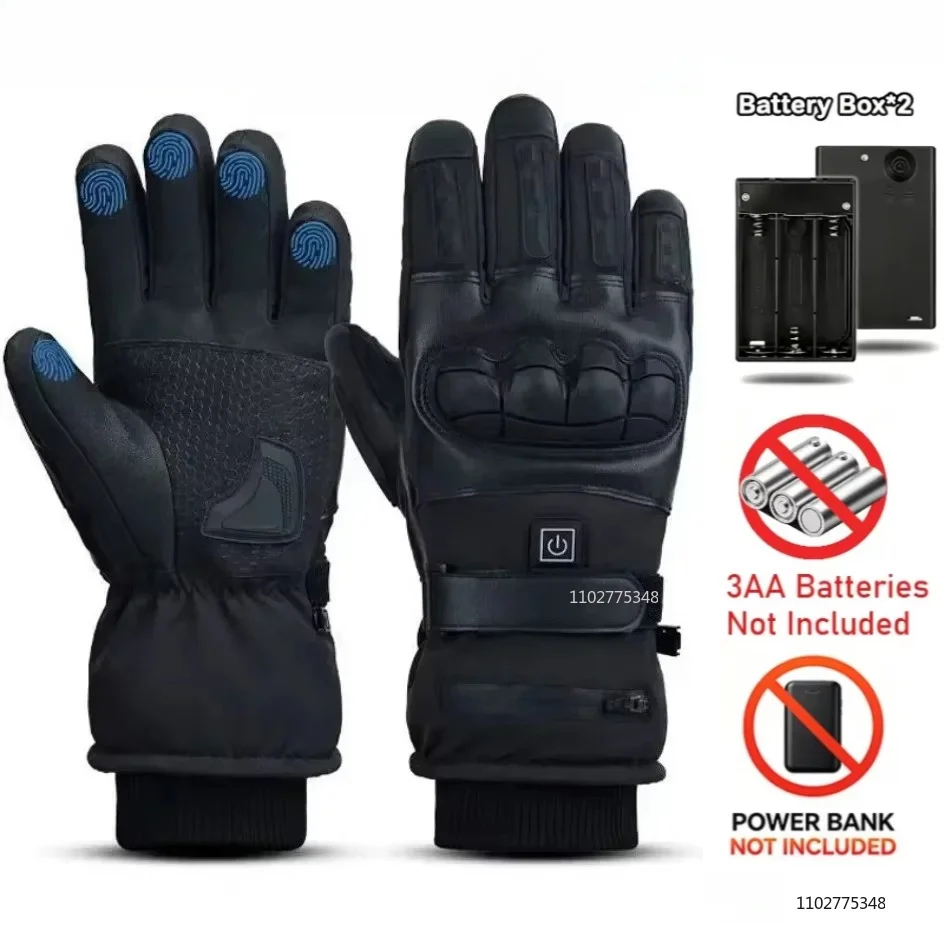Beheizte Motorradhandschuhe, elektrisch beheizte Handschuhe, thermische Handwärmer, Snowboard-, Ski-, Fahrrad- und Outdoor-Winterhandschuhe – Detail 9