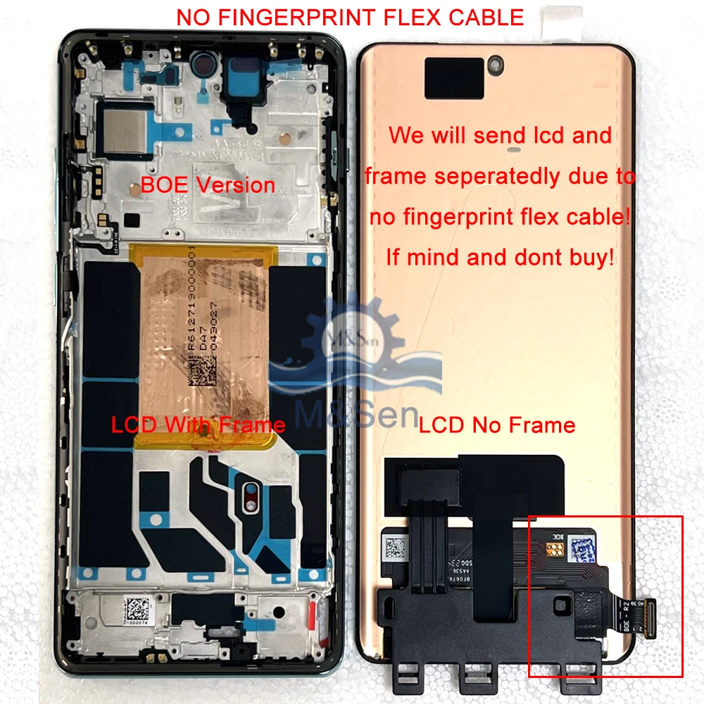 

6.74'' Original AMOLED For OnePlus Ace 2 Pro LCD Screen ACE2 Pro Display+Touch Panel Digitizer For OnePlus Ace 2Pro LCD Frame