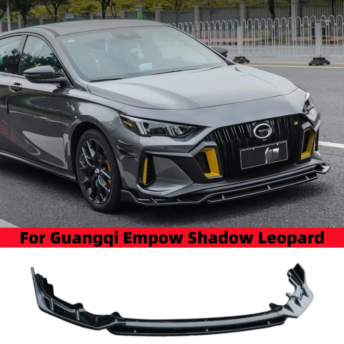 

For Gac Trumpchi Empow Dodge Attitude 2021-2024+ Front Bumper Iip Chin Spoiler Diffuser Diffuser Deflector Car Accessories Part