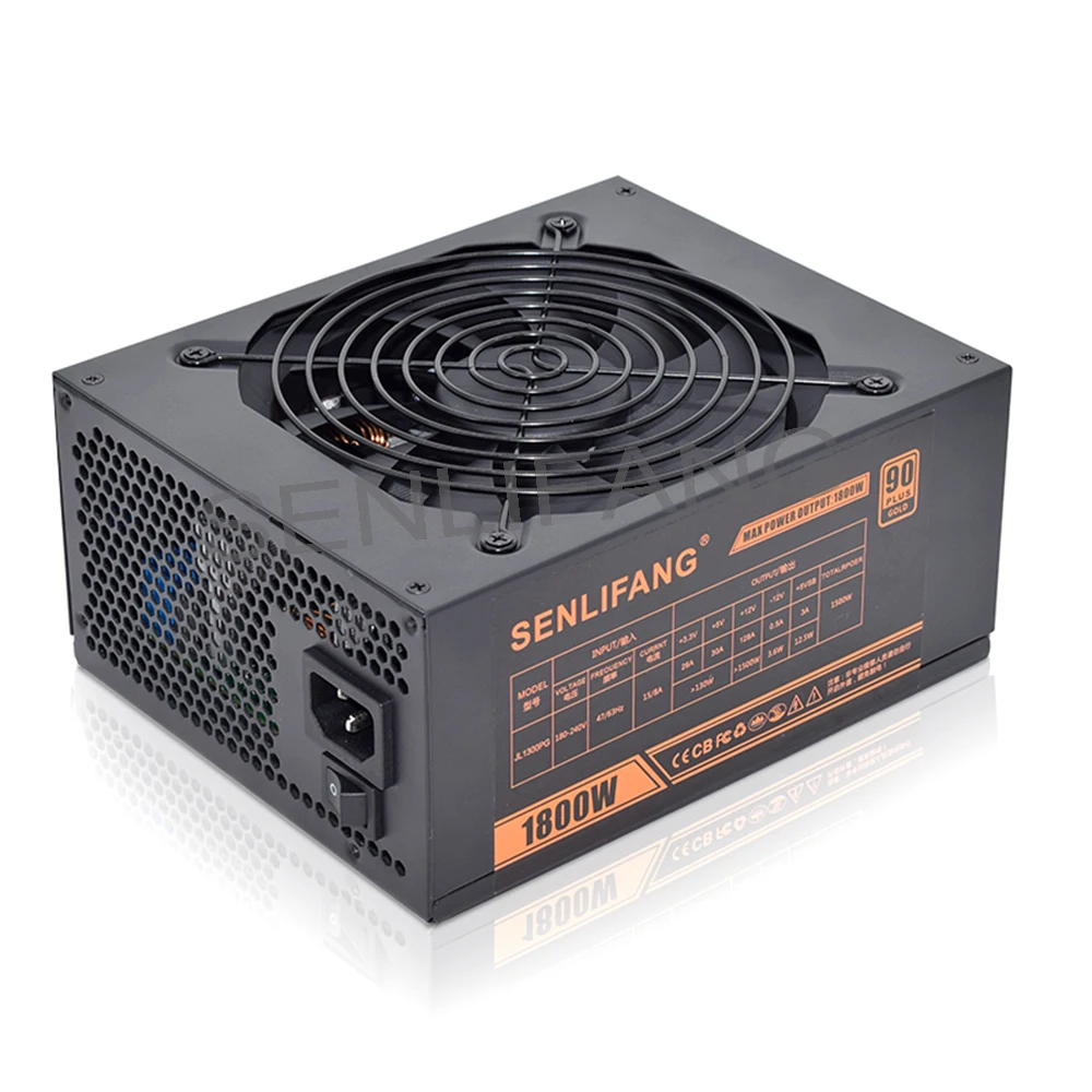 Senlifang 1800w módulo completo modular 220v fonte de alimentação 6 gpu ethereum etc rvn mineração atx pc para btc miner máquina psu