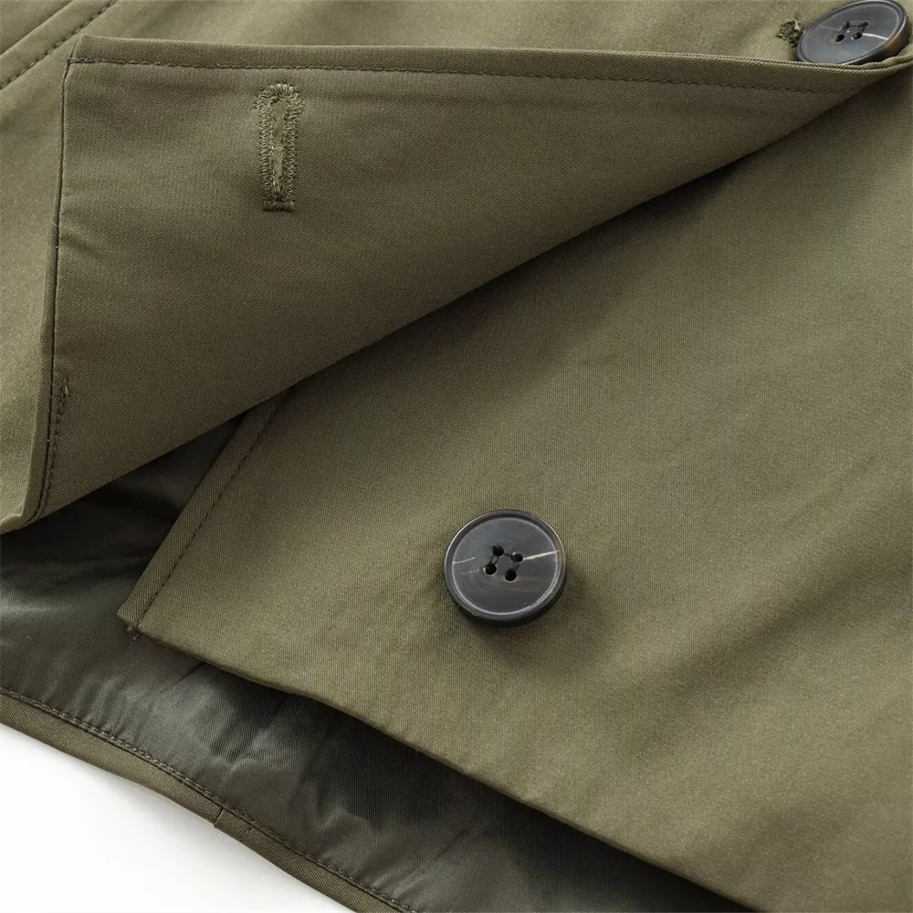 Autumn New European and American Style Hooded Long Sleeved Lapel Jacket Single Breasted Trench Coat Short Jacket 27 Sdd1849ac313c4e7c8cc96f550c6fe189a