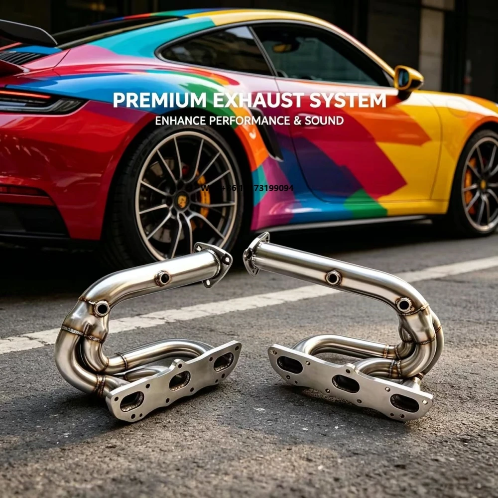 High-performance Exhaust Manifold Downpipe Pipe for 991Carrera S 3.8 2011-2015 Stainless Steel Exhaust Pipes Down Pipe