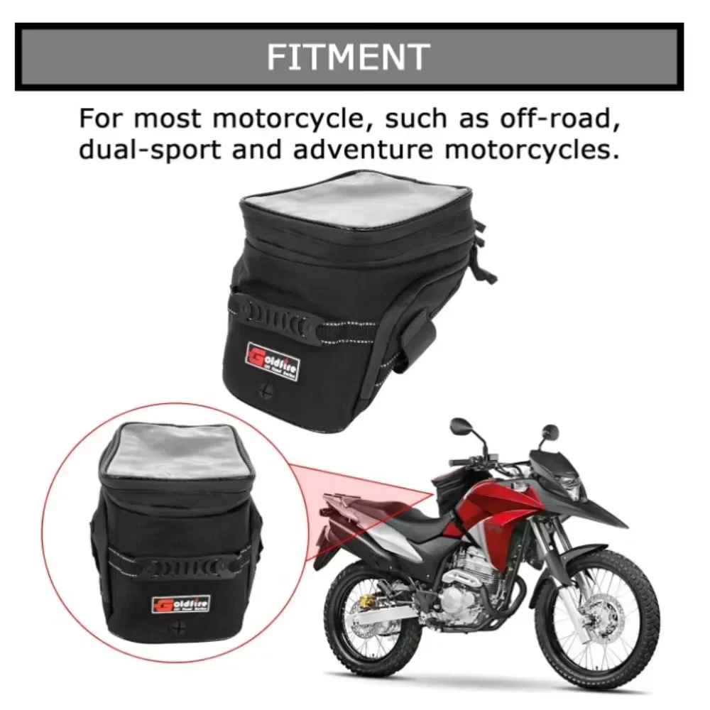 Universal Motorcycle Equipment Tank Bag Gas Oil Fuel Tank Bag Waterproof Saddle Bag Reflective Shoulder Bag 2022 Upgraded