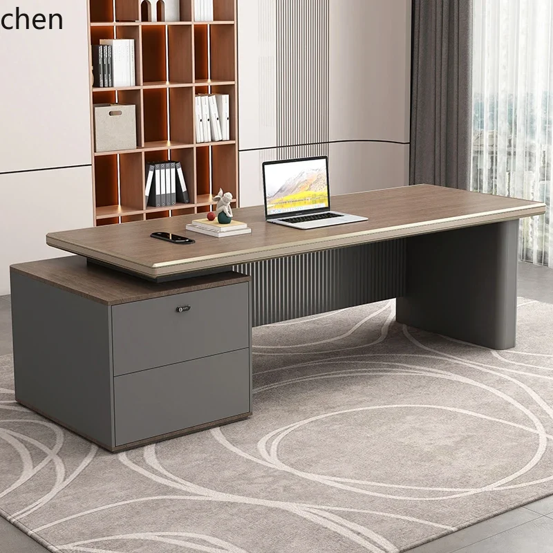 light luxury boss desk office desk and chair combination simple modern single supervisor manager office desk