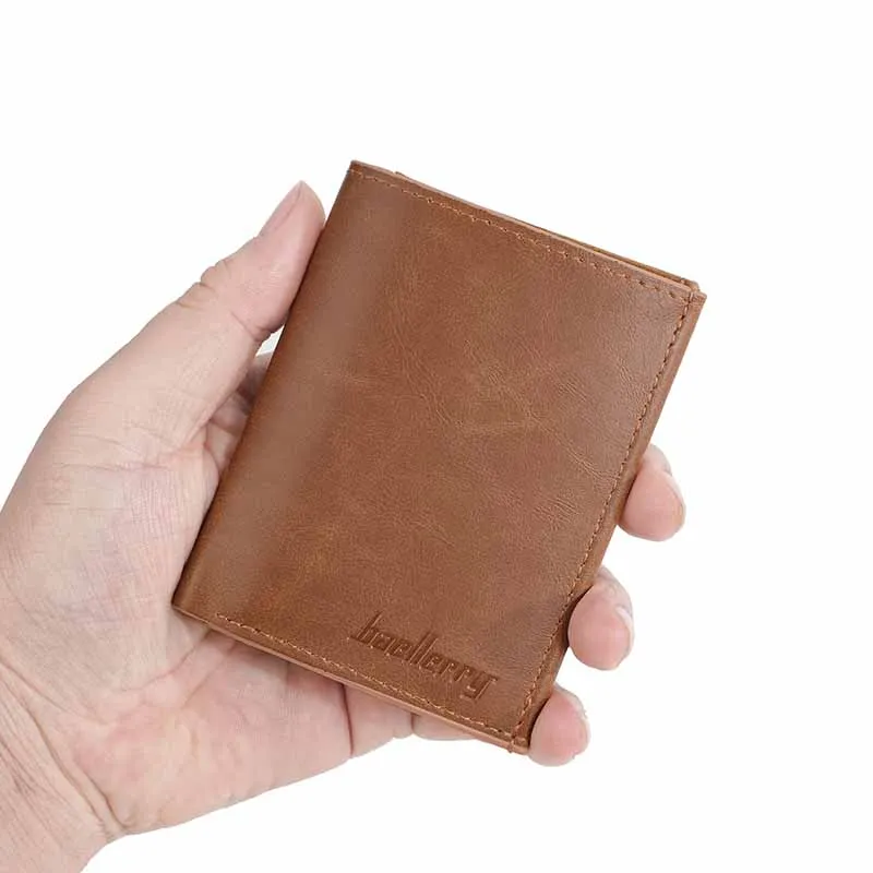 

Slim Men Photo Wallets Short Card Holder Male Purse Simple Coin Pocket High Quality PU Leather Man Wallet Lightweight Business