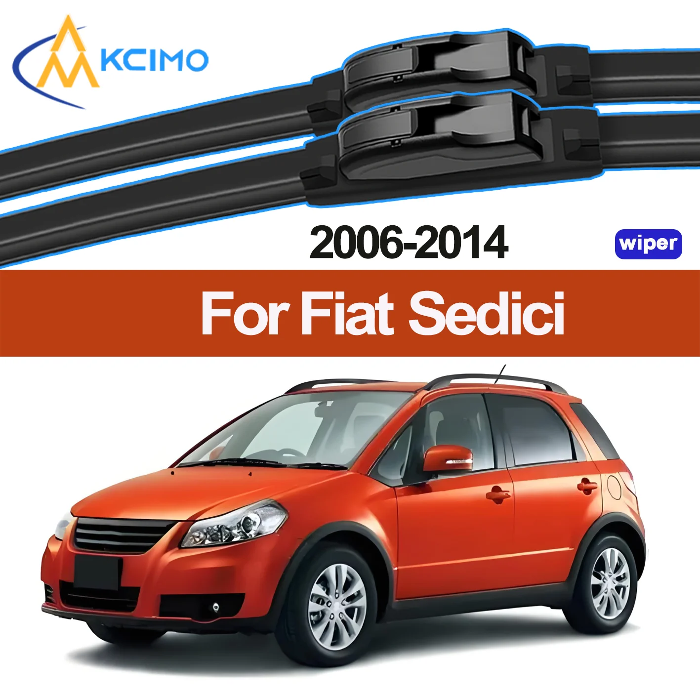 

KCIMO 2PCS New Front Windshield Wiper Blade for Fiat Sedici 2006-2014 Suzuki SX4 Front Windshield Auto Wipers Blade Accessories