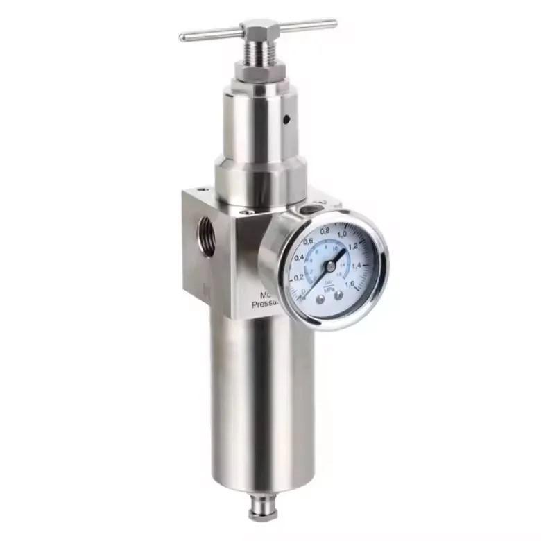 

Stainless 316L Steel Regulator Pneumatic Operate Filter Regulator Two Combination SFR200 Pressure 100bar