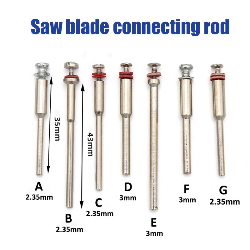 

1-100pcs 2.35/3mm Shank Circular Saw Blade Connecting Clamp Rod Woodwork Dremel Electric Mini Drill Cut-off Disc Rotary Tools
