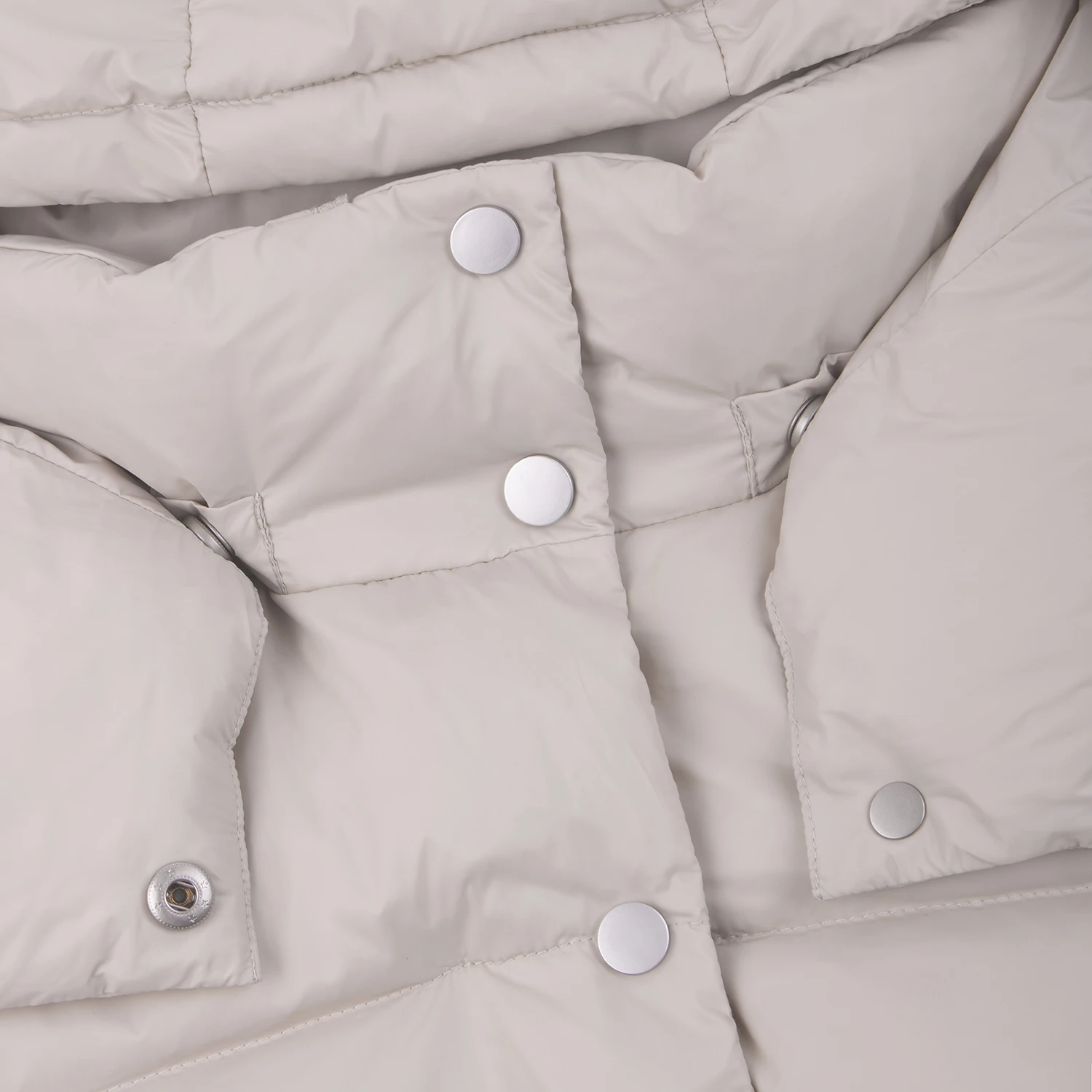 Chaqueta de plumón de ganso cálida y esponjosa con cuello levantado desmontable con capucha invierno 2025 unisex