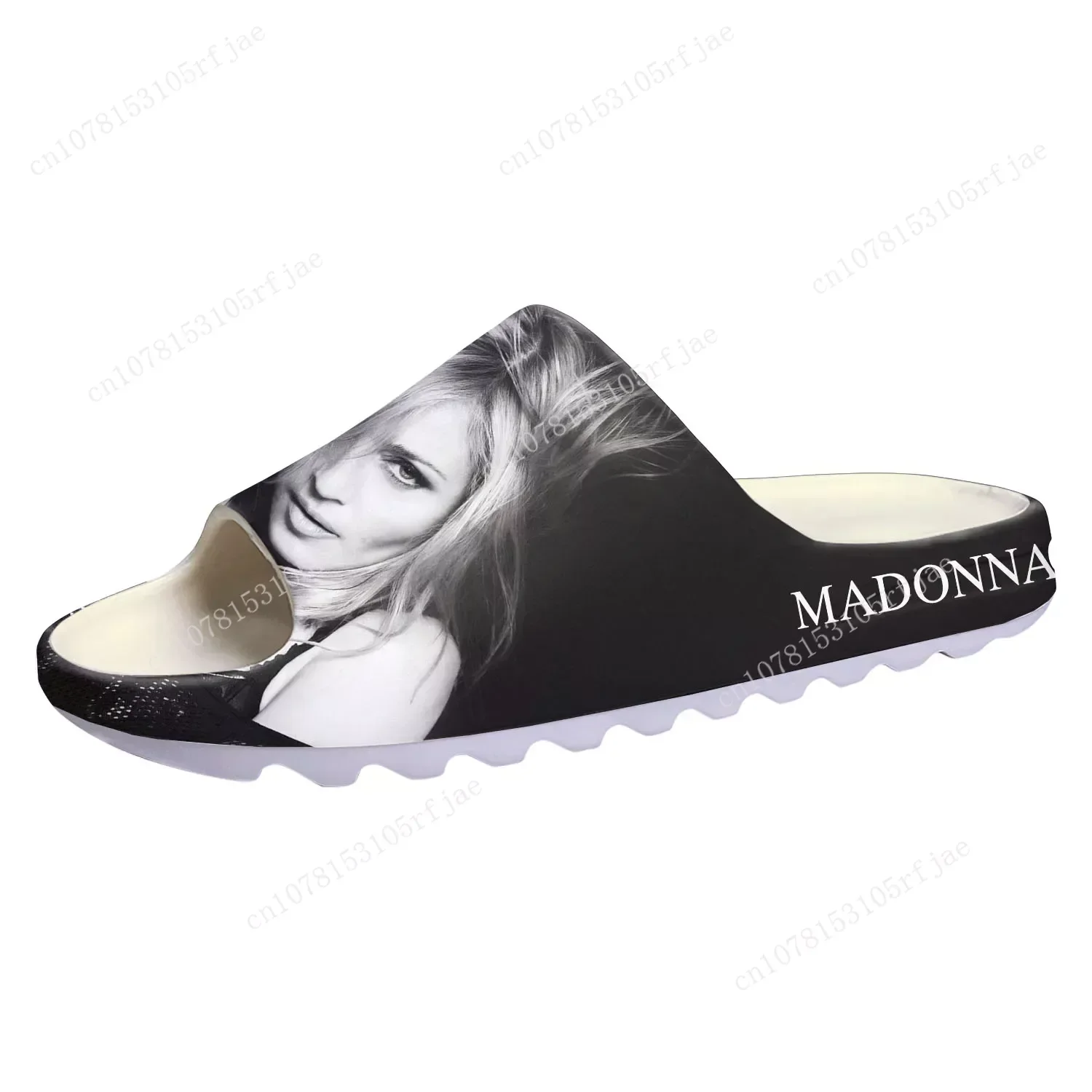 Madonna Rock Singer Disco Music Soft Sole Sllipers Home Clogs Water Shoes Mens Womens Teenager Beach Customize on Shit Sandals