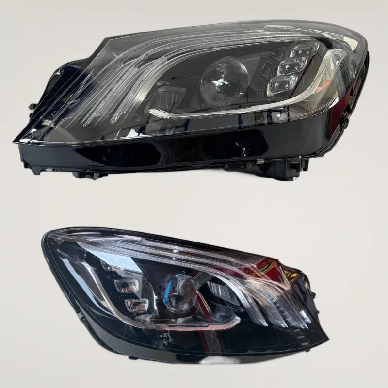 

For Mercedes S Class W222 2017- 2020 High Triple Eye LED Headlight Left Right Sold Separately No Night Vision A2229068704 A2229