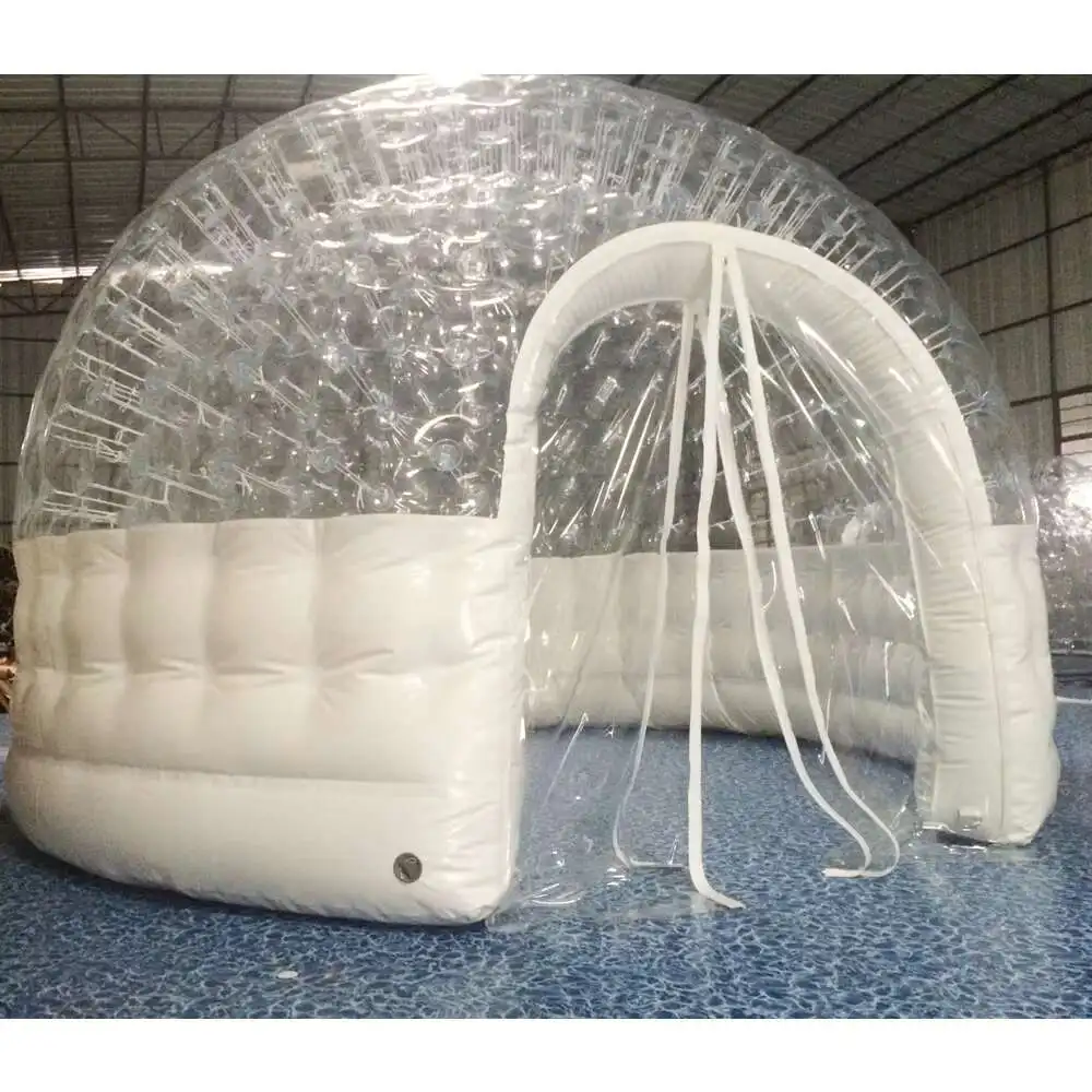 Transparente Whirlpool-Solar-aufblasbare Iglu-Verwendung im Winter, aufblasbare PVC-Kuppel für Whirlpool-Spa