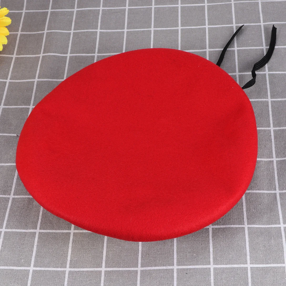 

1 Piece Stage Show Woolen Beret for Adults Sailor Dance Hat Retro Metal Adjustable Warm Soft Comfortable Beret Cap