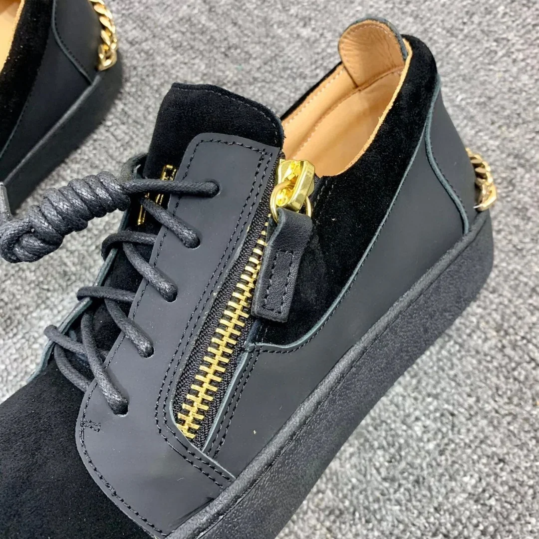 New Fashion Casual Sneakers for Men Brand Designer Women Tennis shoes Luxury Real Leather GZ Loafers Sports shoes 35-48 G0169